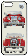 MG TF 1500 1953-55 Phone Cover Vertical